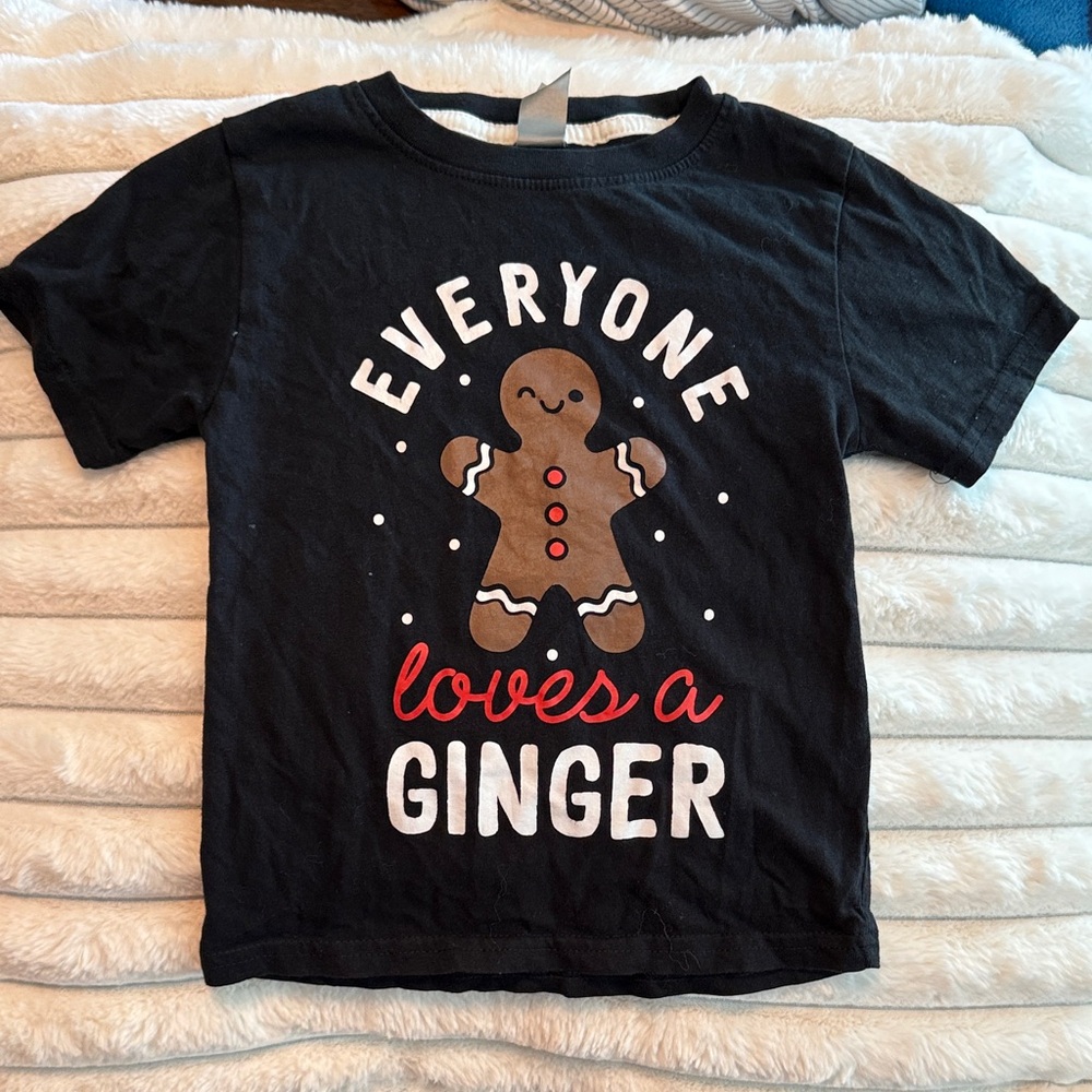 Black Kids Gingerbread Graphic T-Shirt